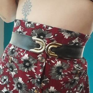 Vintage leather belt size adjustable